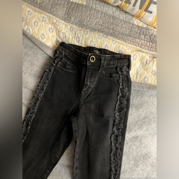 Guess 1981 Skinny High Black jeans size 26 - Picture 3 of 8